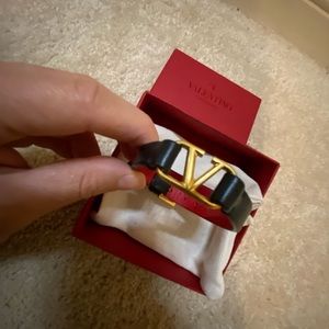 Valentino leather bracelet